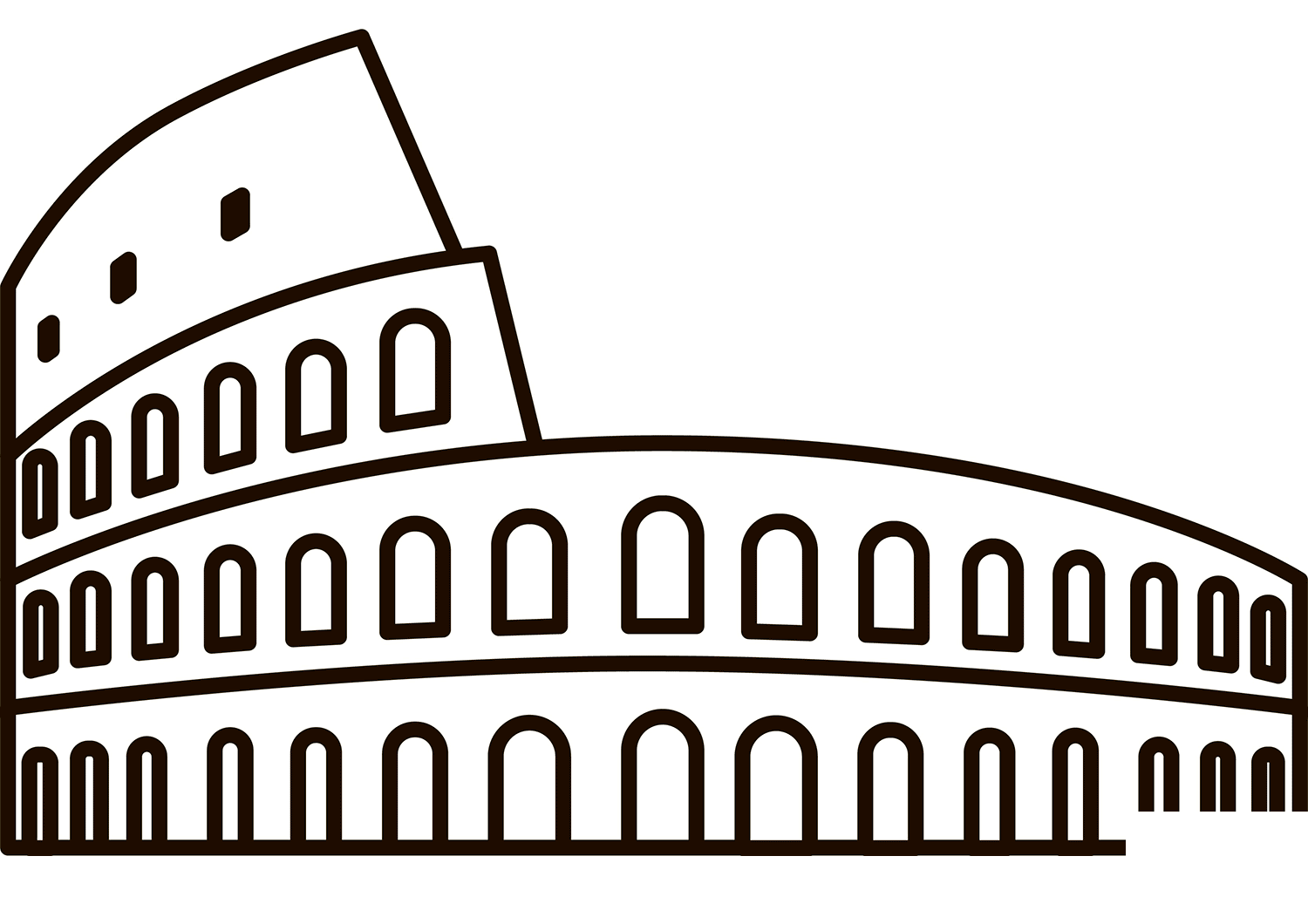 Colosseum Coloring Page ColouringPages