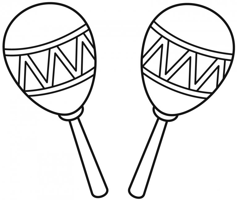 Maracas Coloring Page ColouringPages