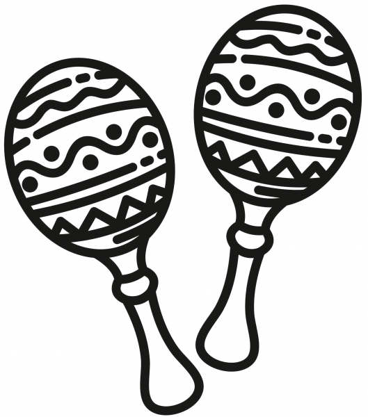 Maracas Coloring Page ColouringPages