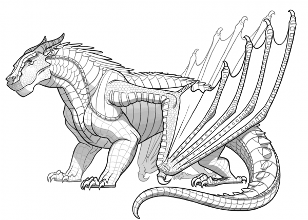 Mudwing Dragon From Wings Of Fire Coloring Page ColouringPages