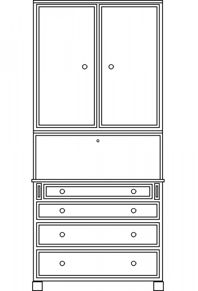 Secretary Desk Coloring Page Colouringpages