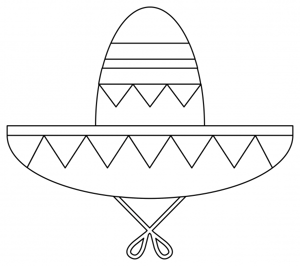 Sombrero Coloring Page Colouringpages