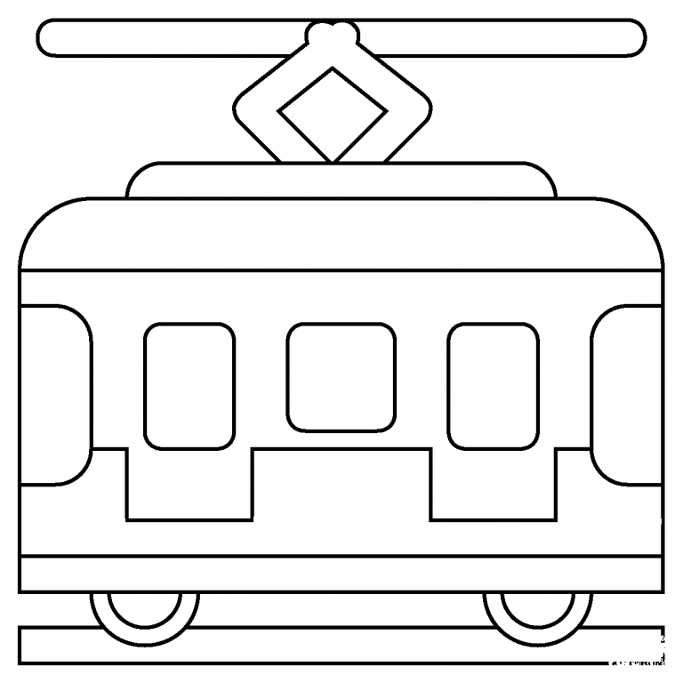 Tram Car Emoji Coloring Page Colouringpages Porn Sex Picture