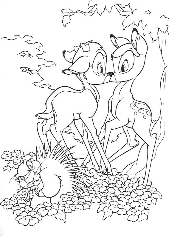 Bambi And Faline Coloring Page ColouringPages