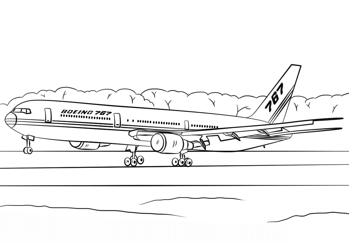 Boeing Er Coloring Page Colouringpages