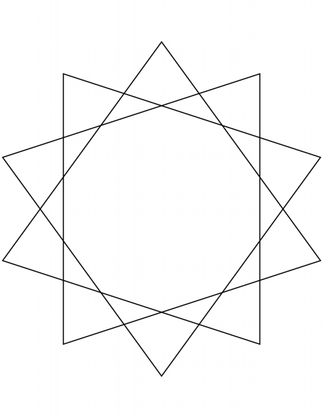 10 Point Star coloring page image