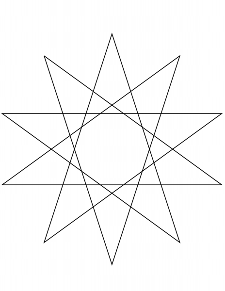 10 Point Star coloring page image