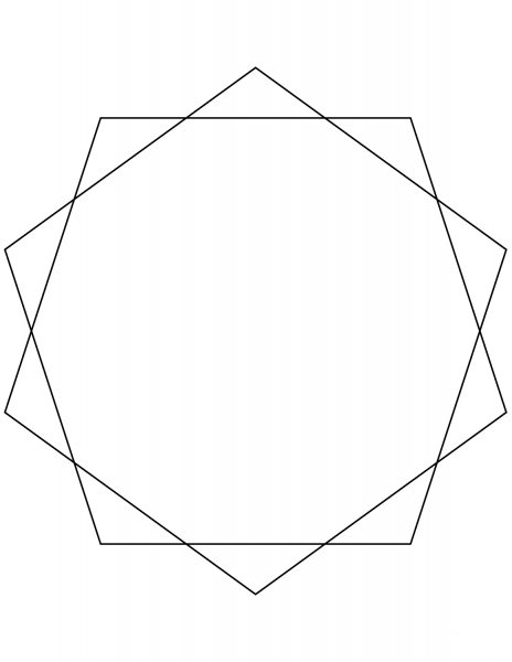 10 Point Star coloring page image