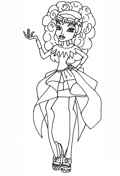 13 Wishes Abbey Bominable coloring page image