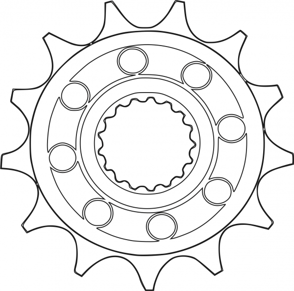 13Tooth Gear coloring page image