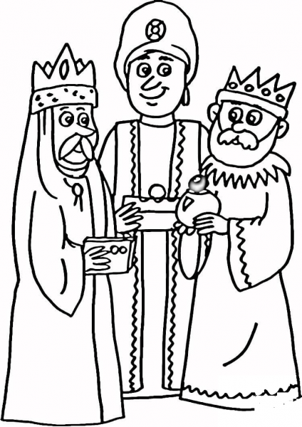 3 Kings  coloring page image
