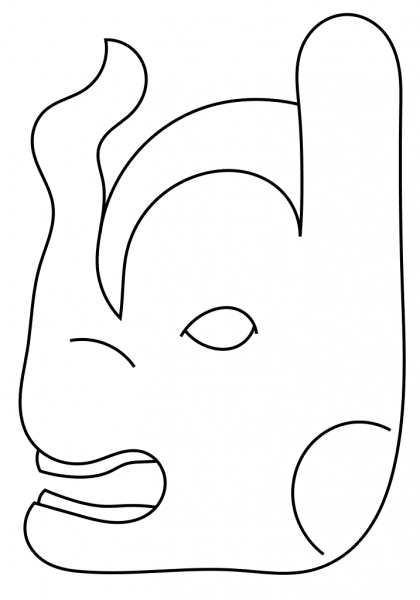4th Maya Month – Sotz’ coloring page image