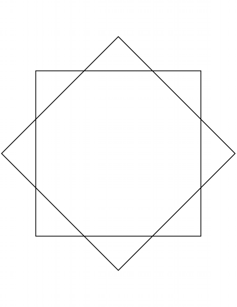 8 Point Star coloring page image