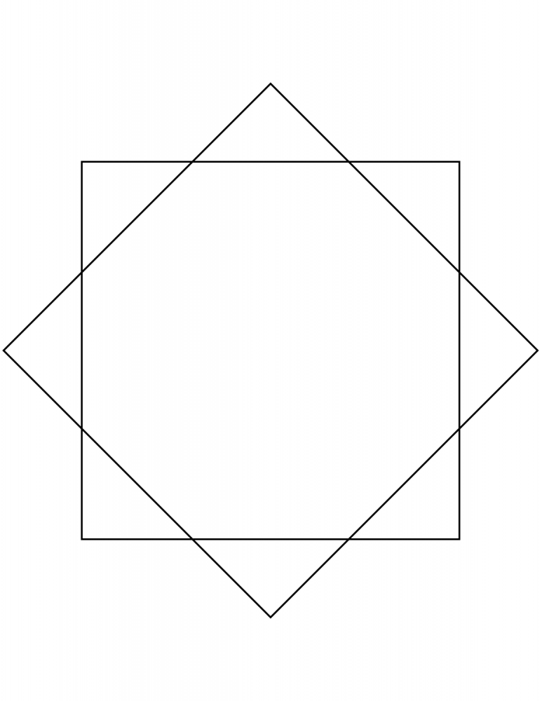 8 Point Star coloring page - ColouringPages