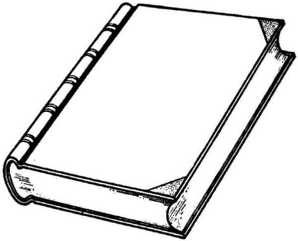 A Book coloring page image