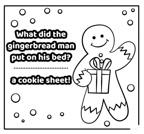 A Cookie Sheet – Encouraging New Year Note coloring page image