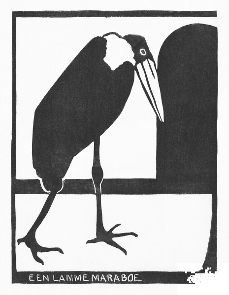 A Lame Marabou coloring page image