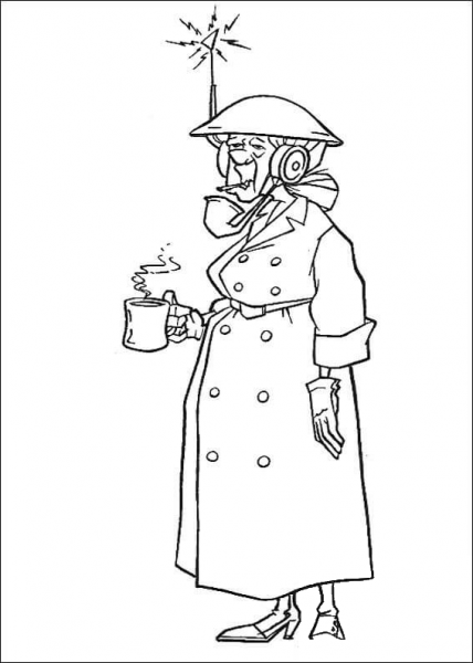 A signal coloring page image
