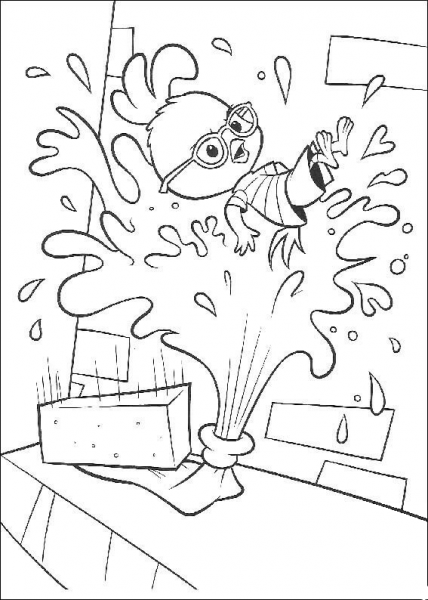 A tube Blows Up  coloring page image