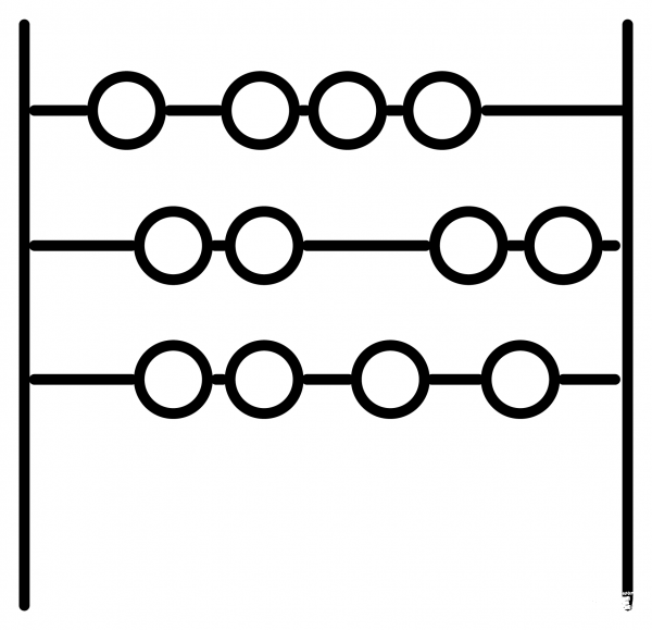 Abacus Emoji coloring page image