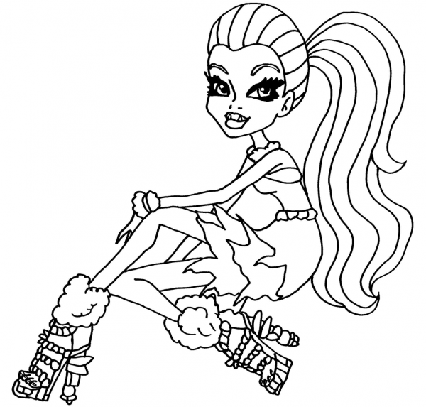 Abbey Bominable Dot Dead Gorgeous coloring page image