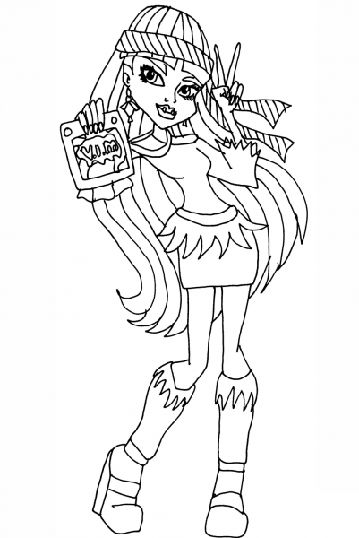 Abbey Bominable Vim coloring page image