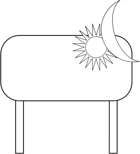Abstract Big Board  coloring page image
