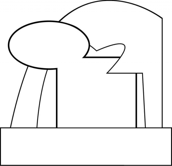 Abstract  coloring page image