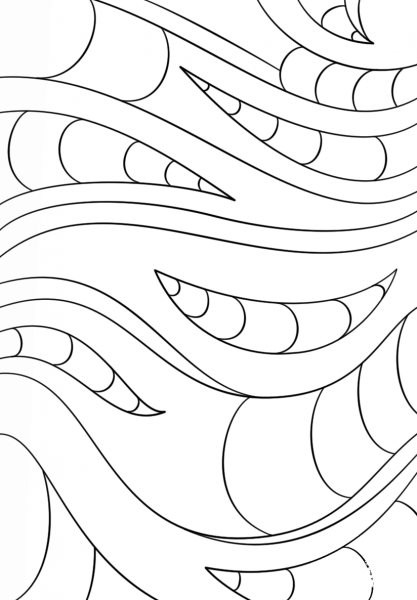 Abstract Pattern coloring page image