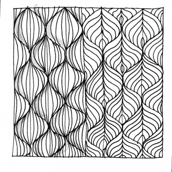 Abstract Zentangle 6 coloring page image