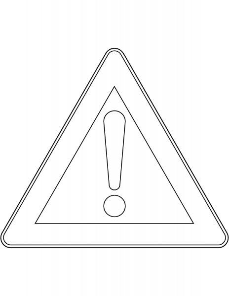 “Accident Area” Sign in Germany coloring page image