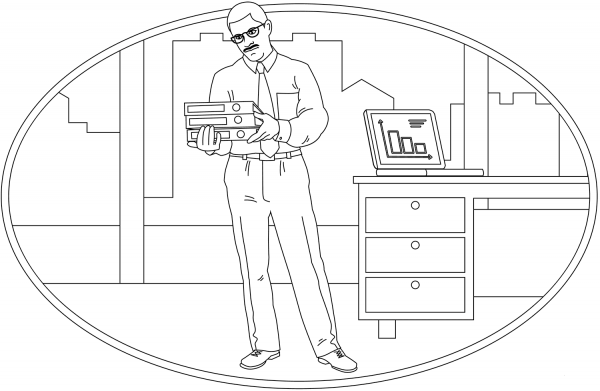 Accounting coloring page image
