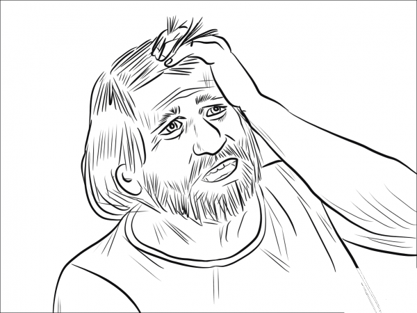 Achan coloring page image