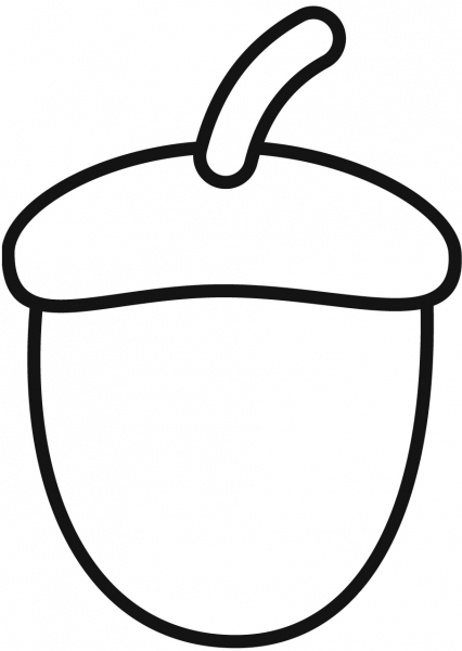 Acorn coloring page image