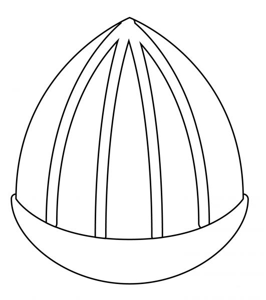 Acorn Emoji coloring page image