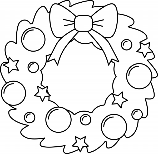 Advent Wreath coloring page image