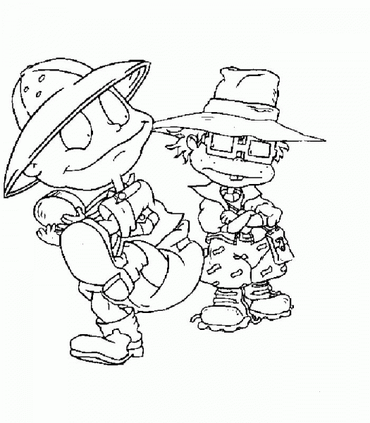 Adventures Of Tommy And Chuckie  coloring page image