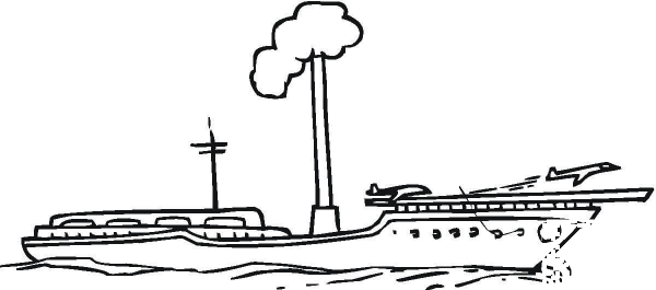 Aircraft Carrier  coloring page image