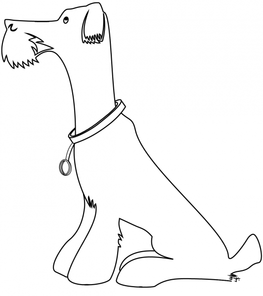 Airedale Terrier coloring page image