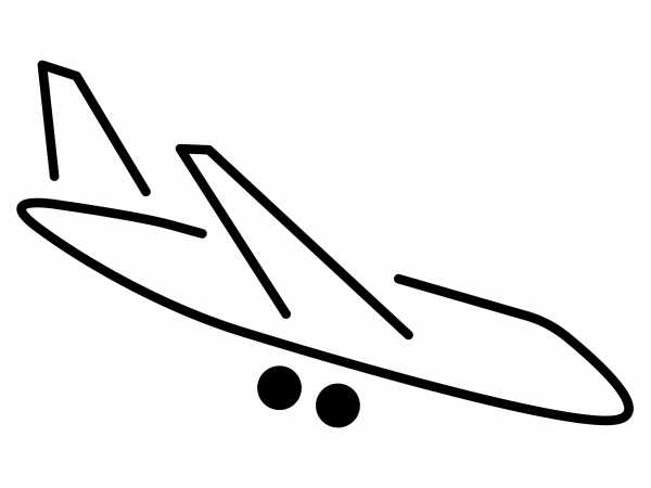 Airplane Arrival Emoji coloring page image
