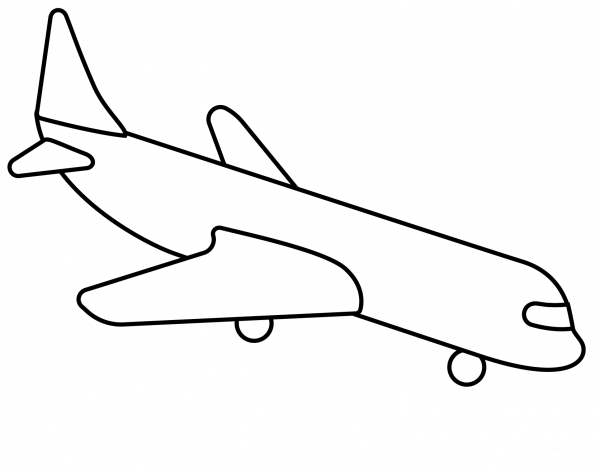 Airplane Arrival Emoji coloring page image