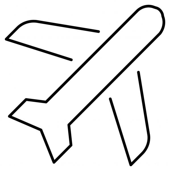 Airplane Emoji coloring page image
