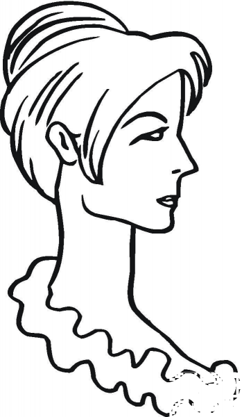 Classy Lady  coloring page image