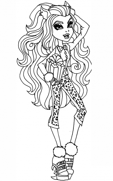 Clawdeen Sweet 1600 coloring page image