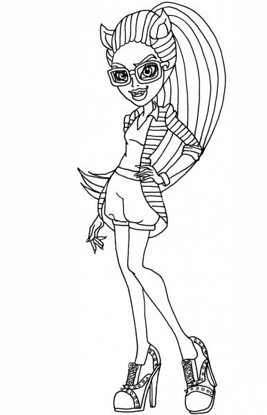 Clawdia Wolf coloring page image