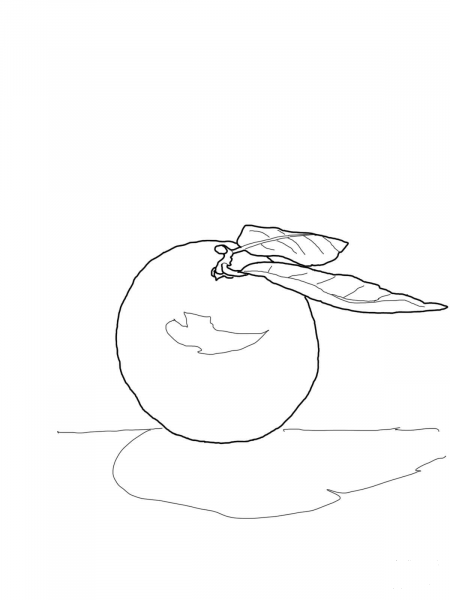 Clementine coloring page image