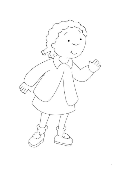 Clementine Is Trying To Get Your Attention coloring page image