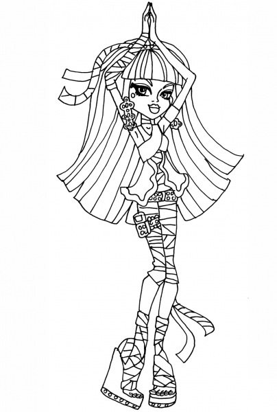 Cleo coloring page image