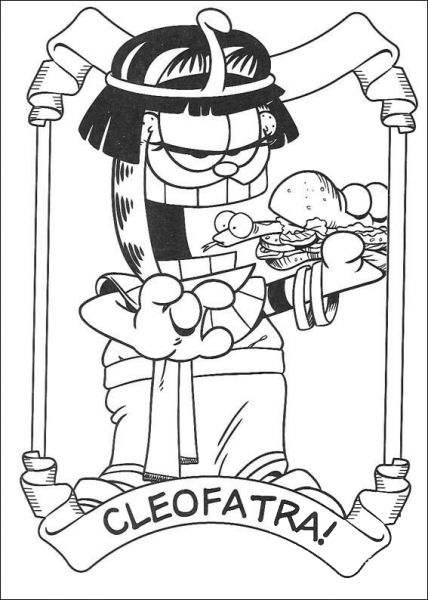 Cleofatra! coloring page image