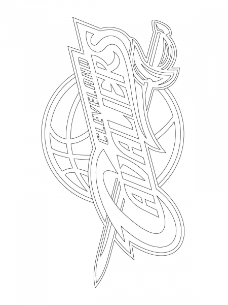 Cleveland Cavaliers Logo  coloring page image